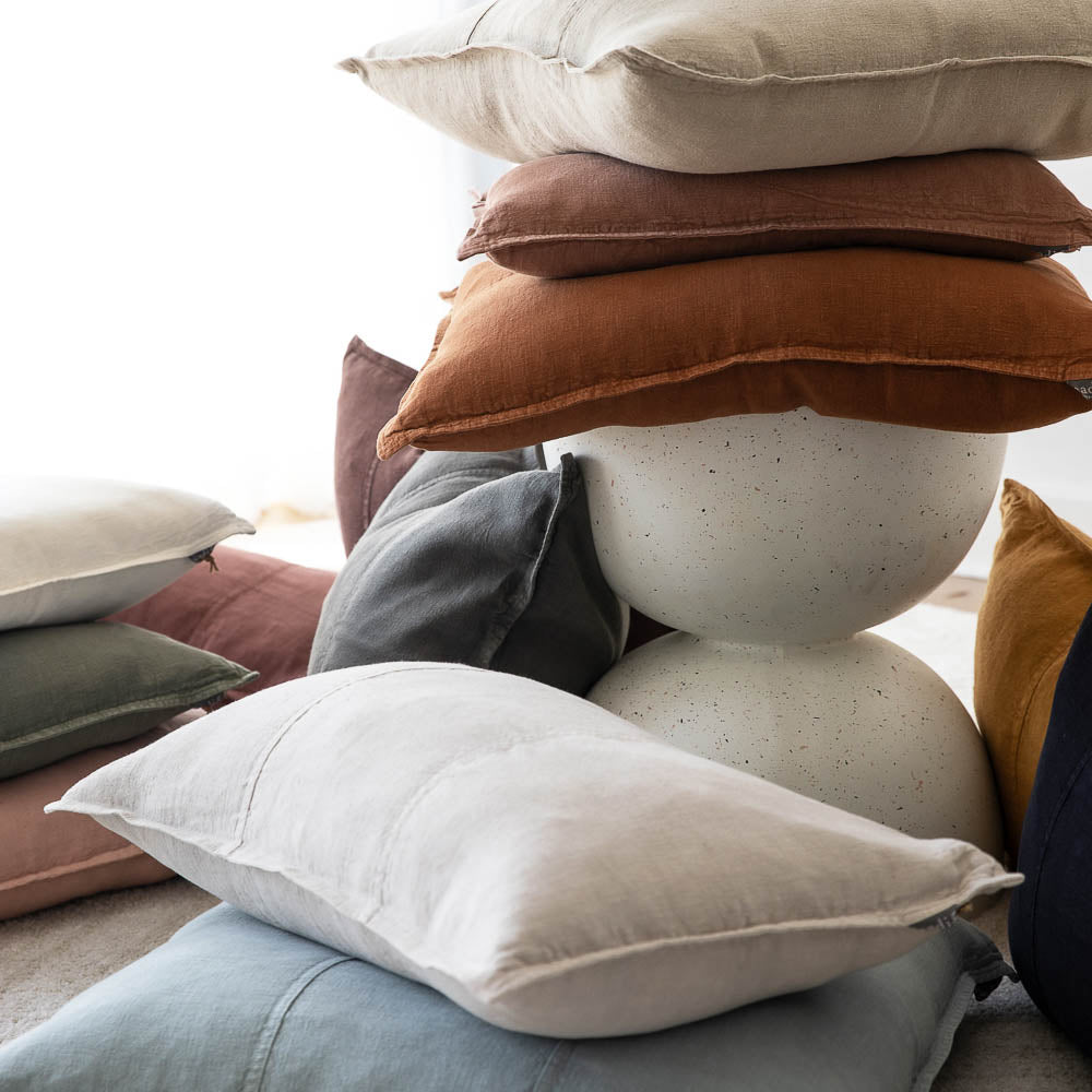 Luca® Linen Cushion - Clay