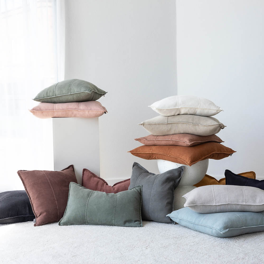 Luca® Linen Cushion - Clay