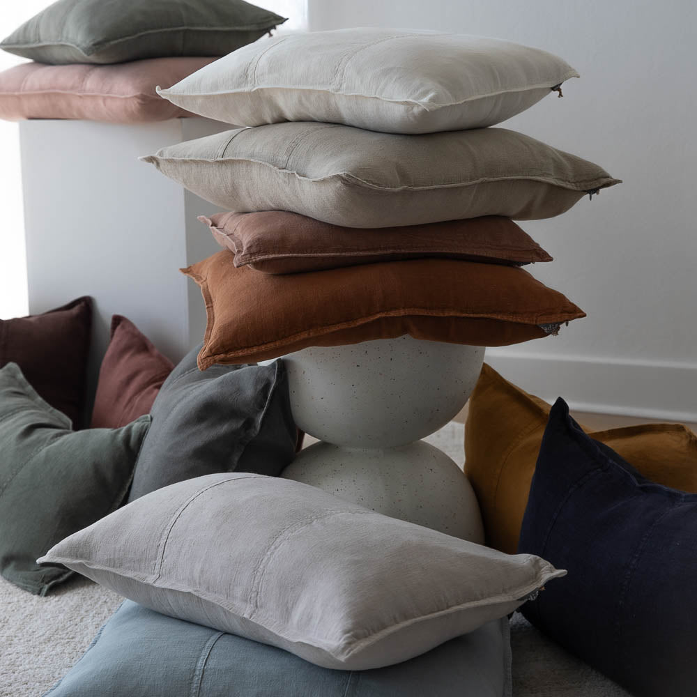 Luca® Linen Cushion - Silver Grey