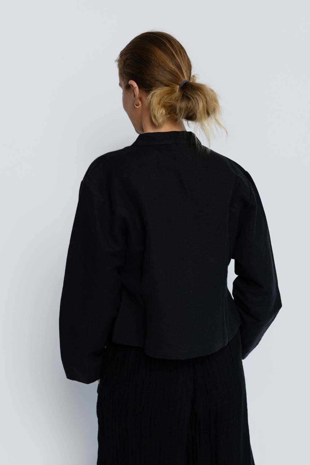 Benny Linen Jacket - Black