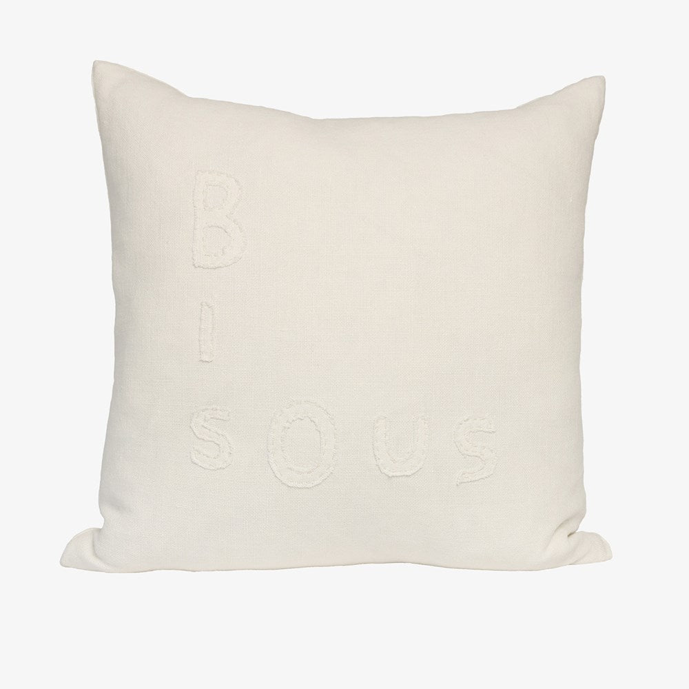 Bisous Cushion - White