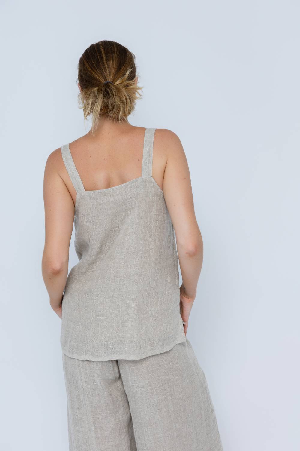 Classic Linen Tank - Natural