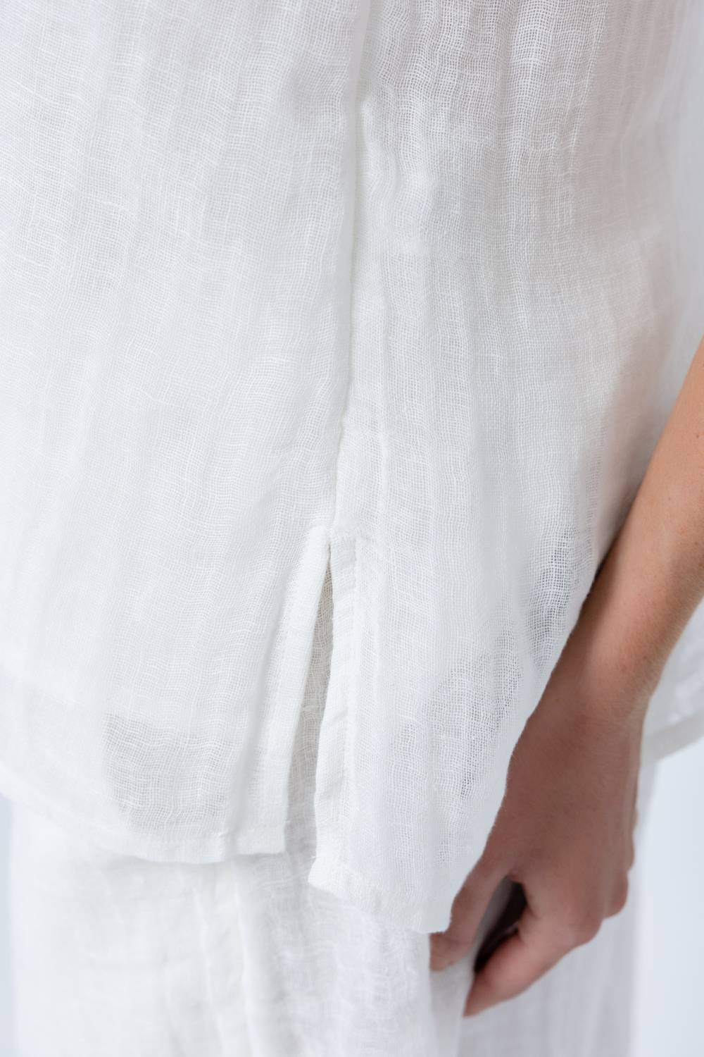 Classic Linen Tank - Off White