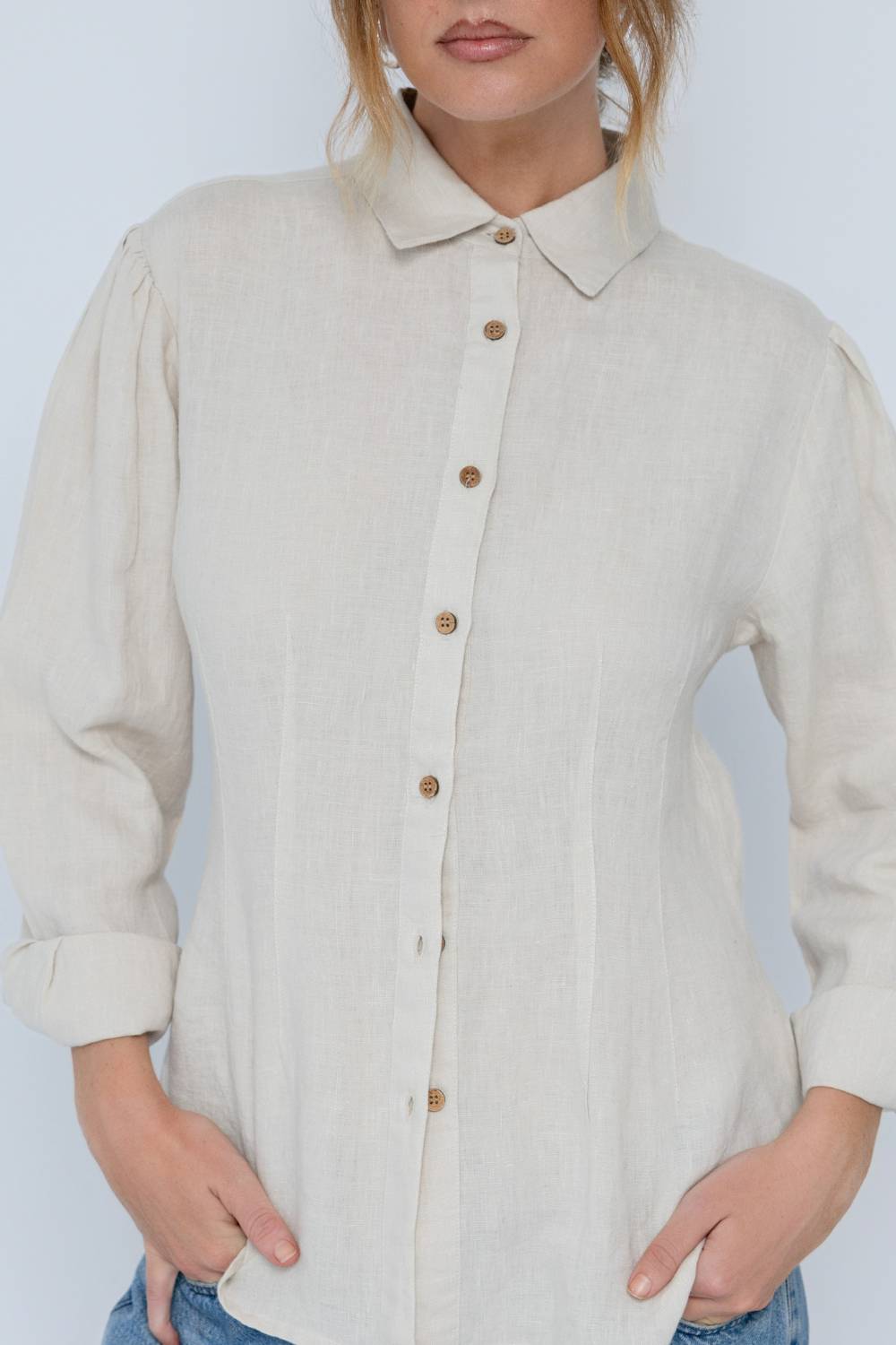 Copenhagen Linen Blouse - Natural