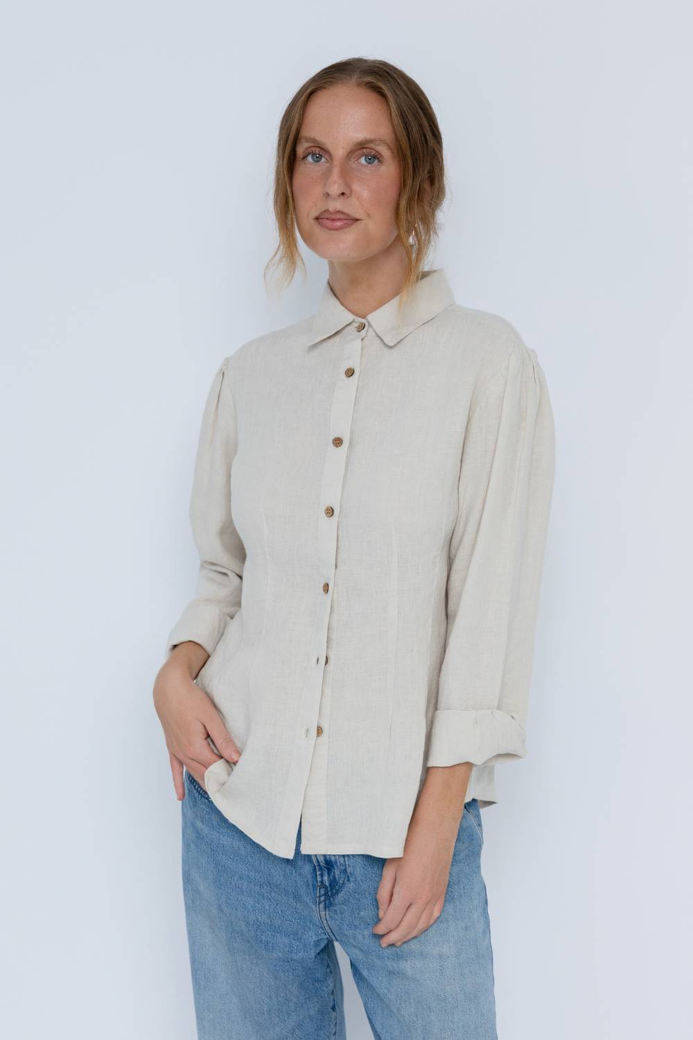 Copenhagen Linen Blouse - Natural