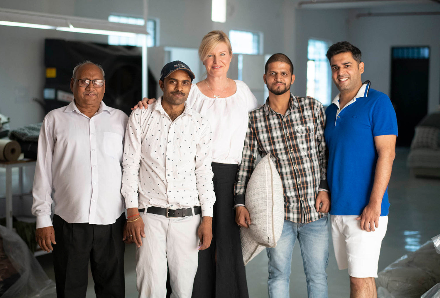 Trudie Cox and our artisans in India