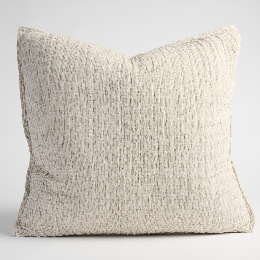Blossom Reversible Cushion - Chocolate/Ivory