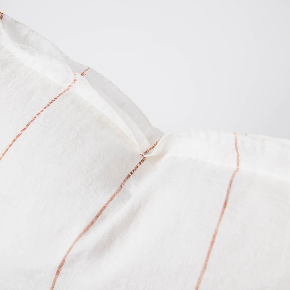 Carter Linen Cushion - Off White w&