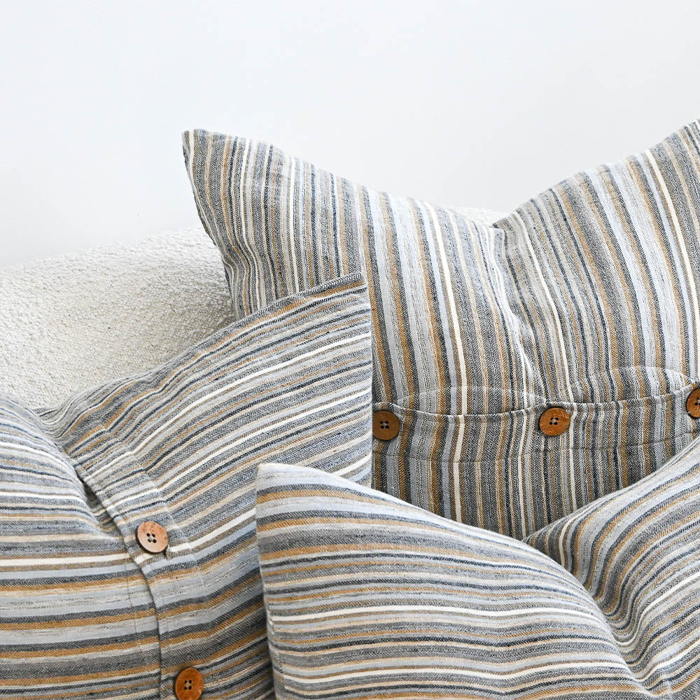 Coast Cushion - Multi Colour Stripes - Eadie Lifestyle