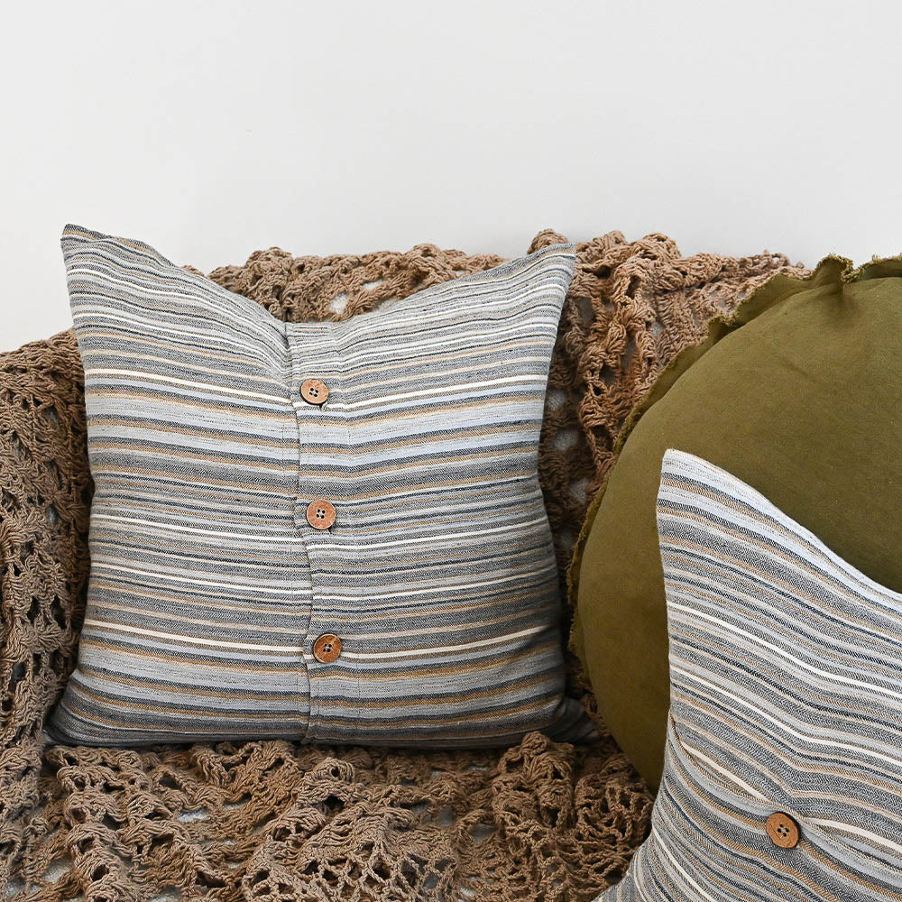 Coast Cushion - Multi Colour Stripes - Eadie Lifestyle