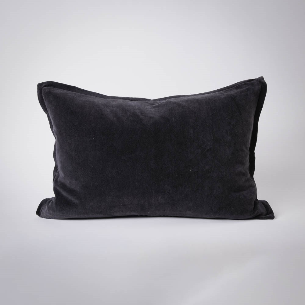 Evelyn Velvet Cushion - Midnight