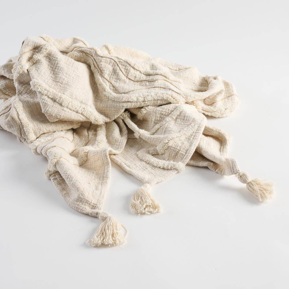 Lamond Throw - Ivory/Natural