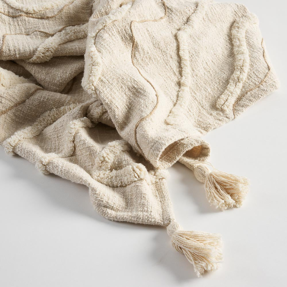 Lamond Throw - Ivory/Natural