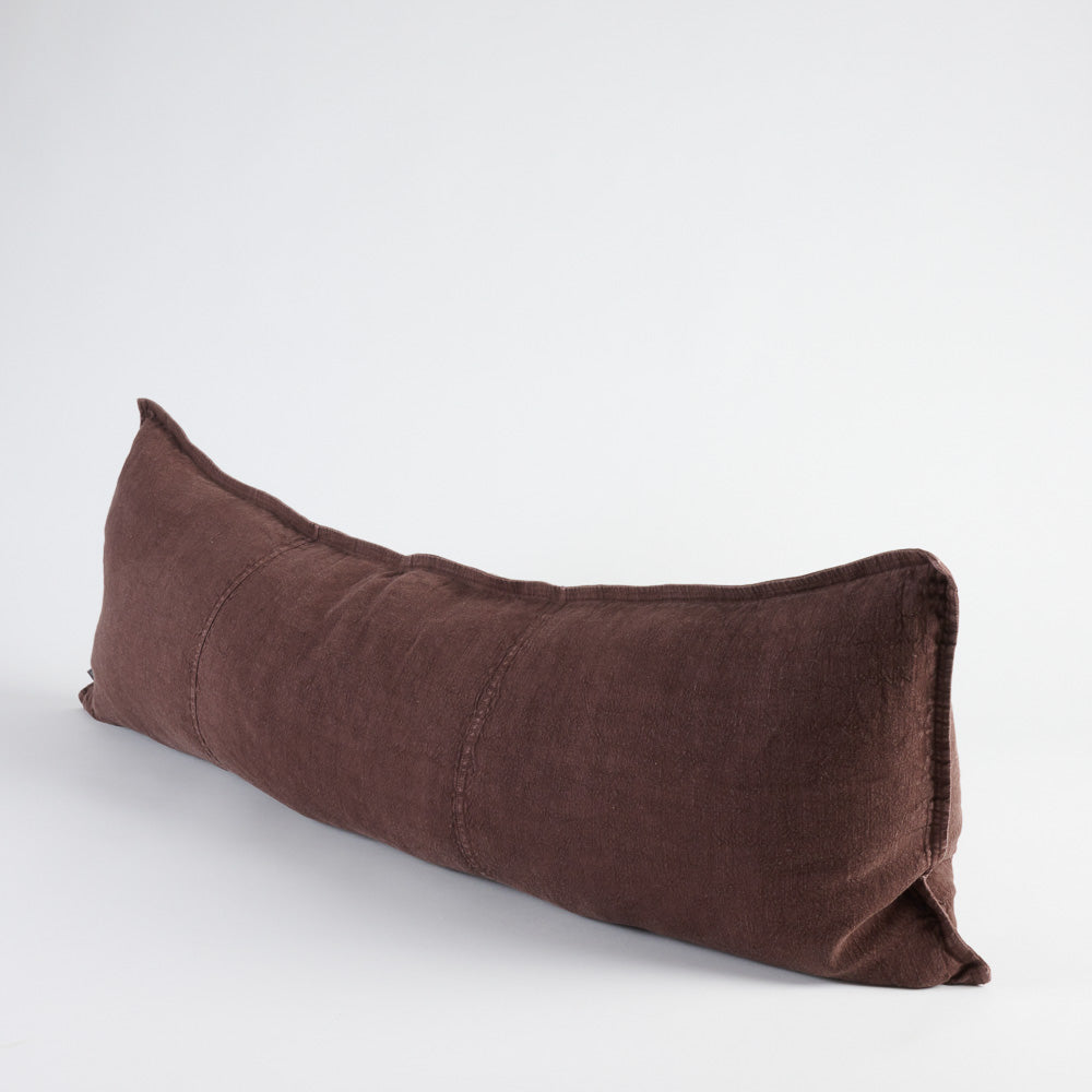 Luca® Linen Long Lumbar - Chocolate
