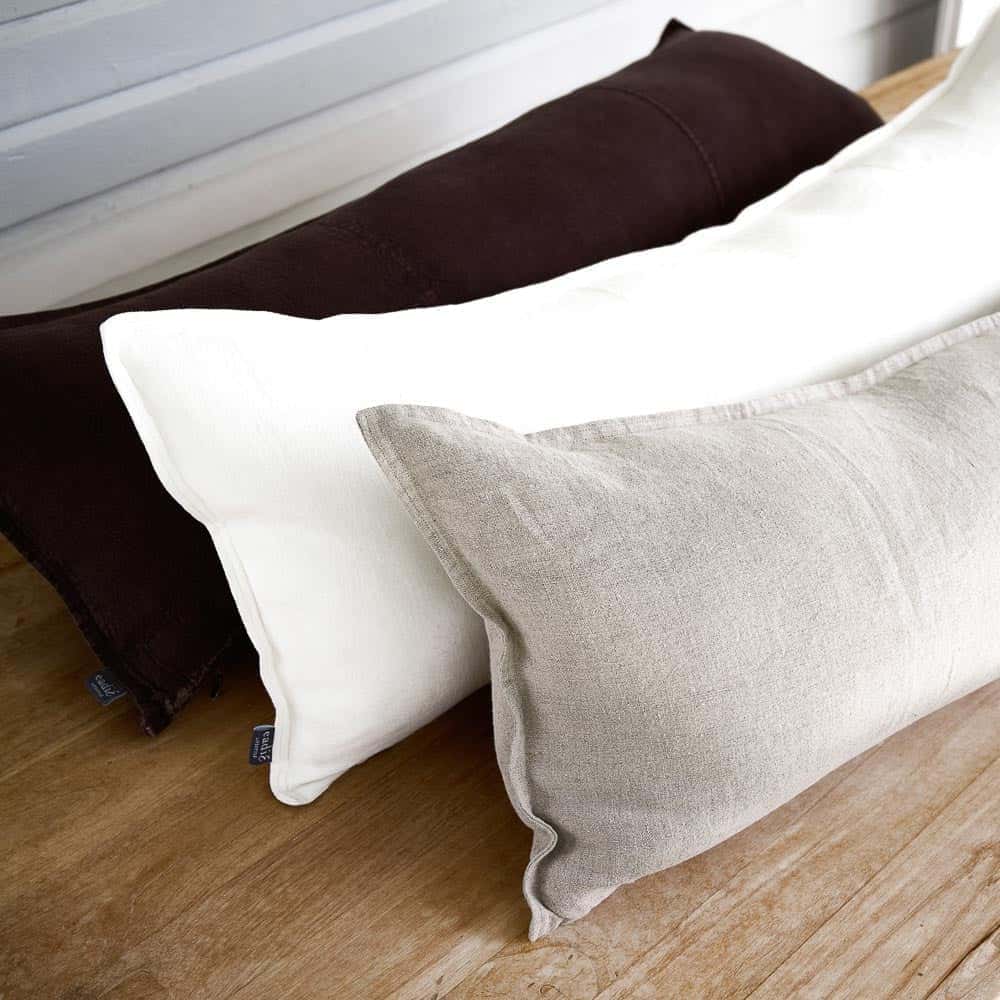 Luca® Linen Long Lumbar - Chocolate