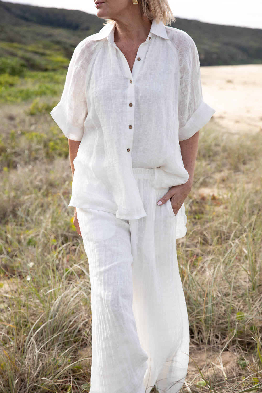 Eadie Shirt in White Eadie Shirt in White