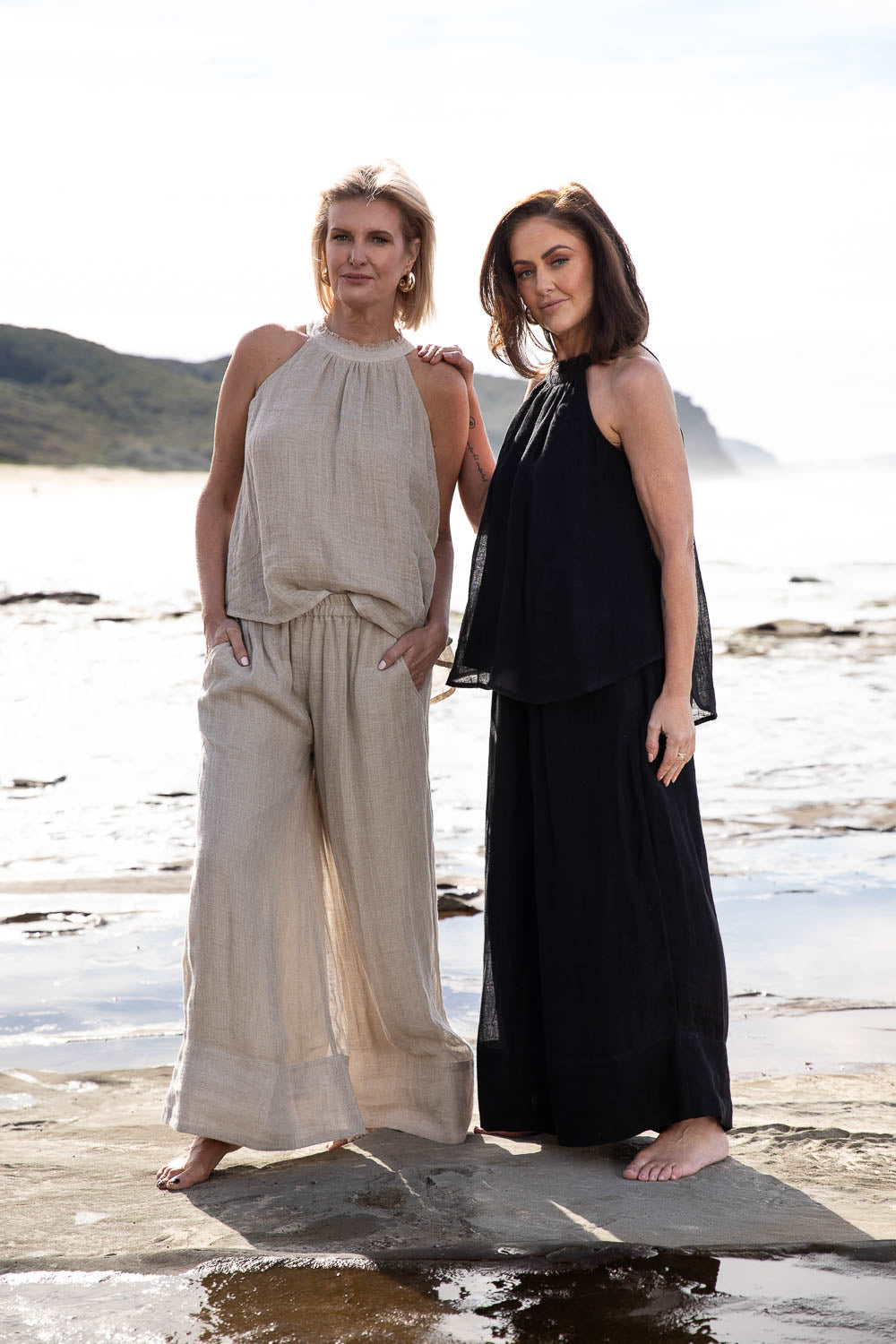 Ava Linen Top - Natural - Eadie Lifestyle