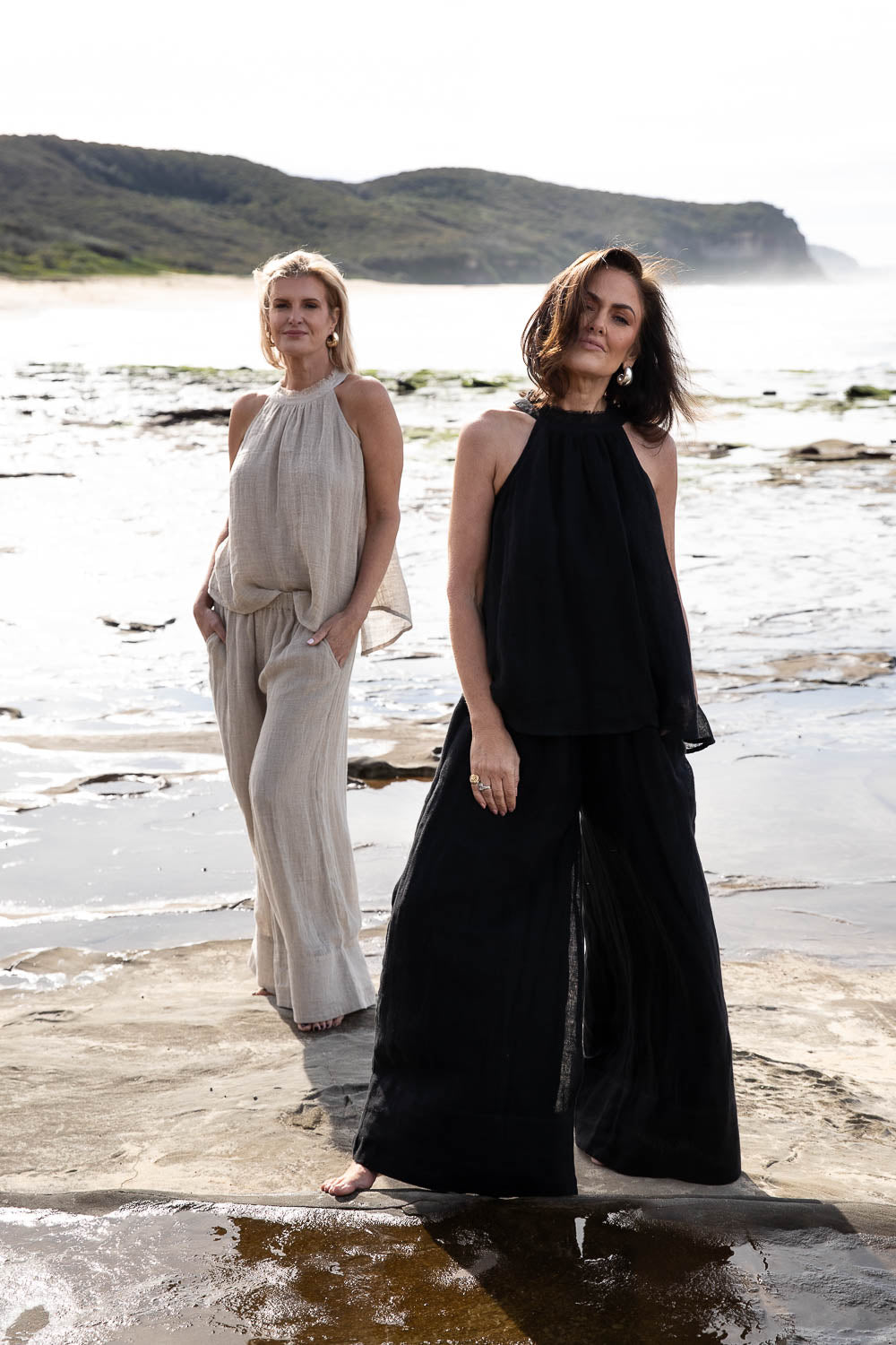Ava Linen Top - Natural - Eadie Lifestyle
