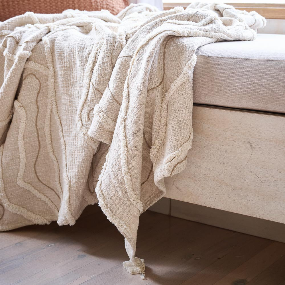Lamond Throw - Ivory/Natural