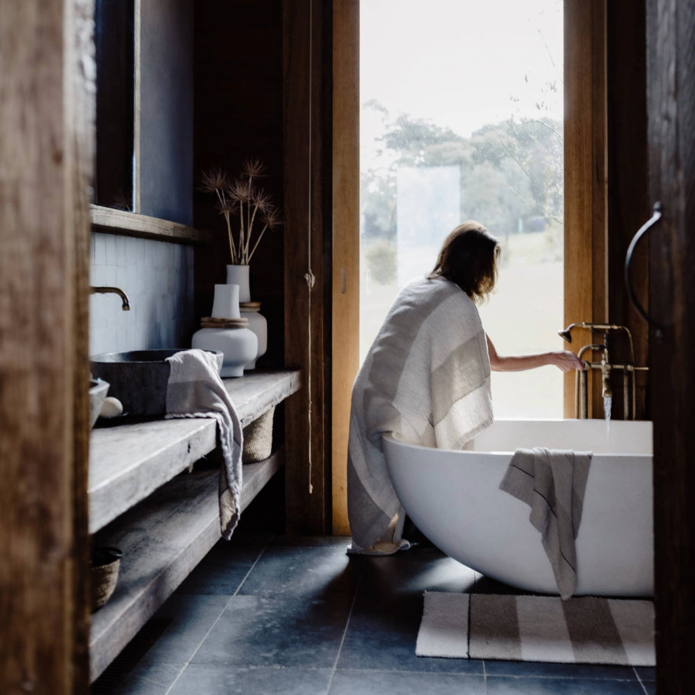 Retreat Linen Hand Towel - Set of 2