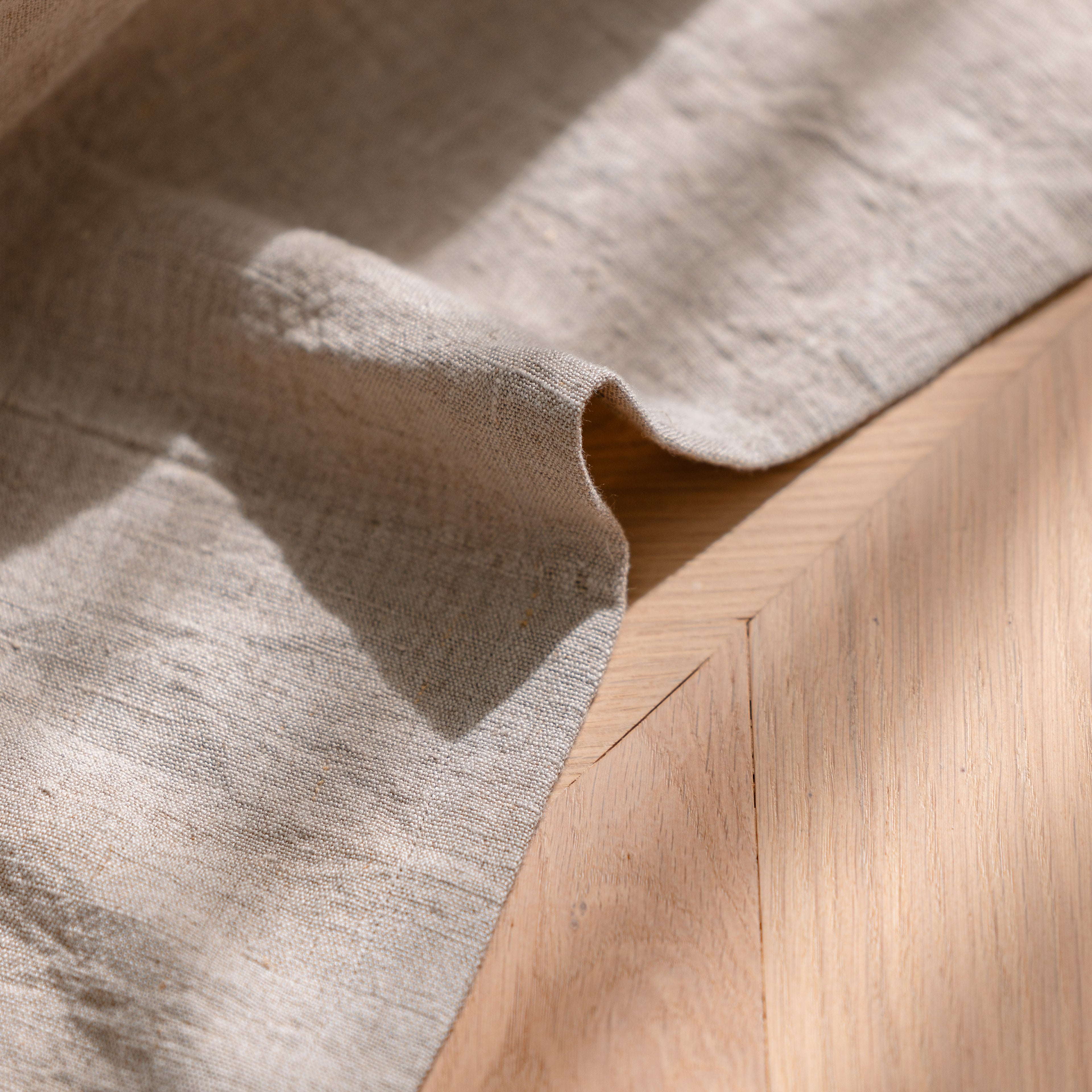 Luca Linen Bed Cover - Natural