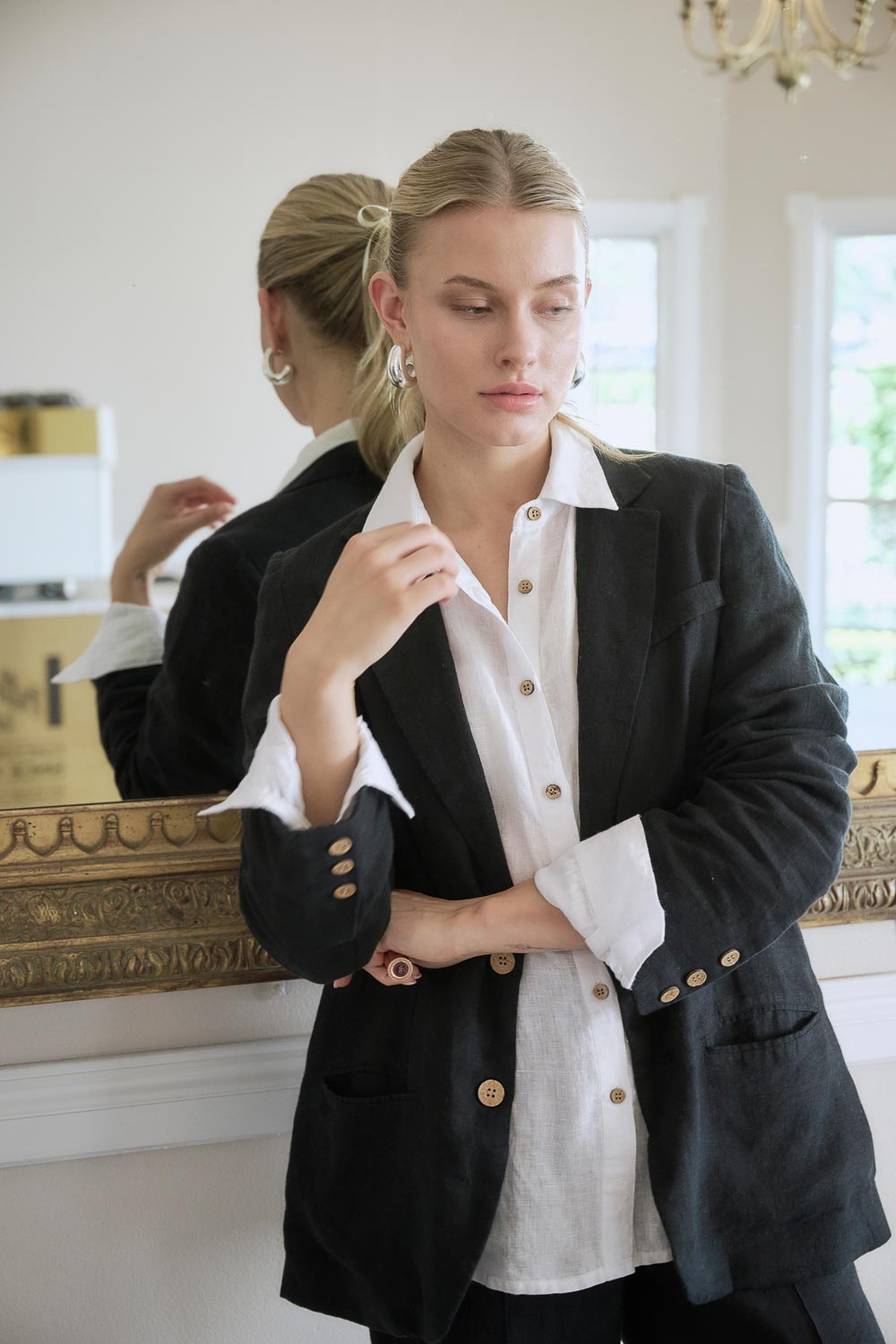 Copenhagen Linen Blouse - White