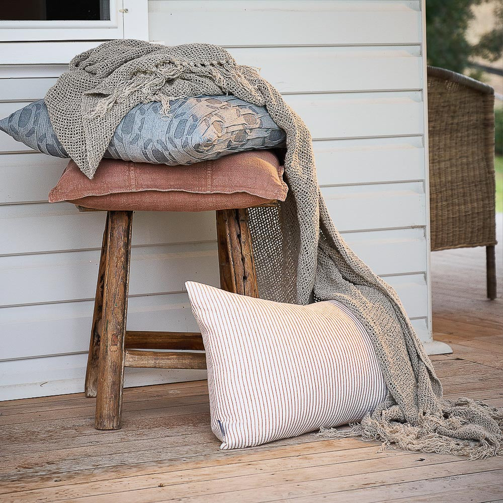 Luca® Linen Cushion - Clay