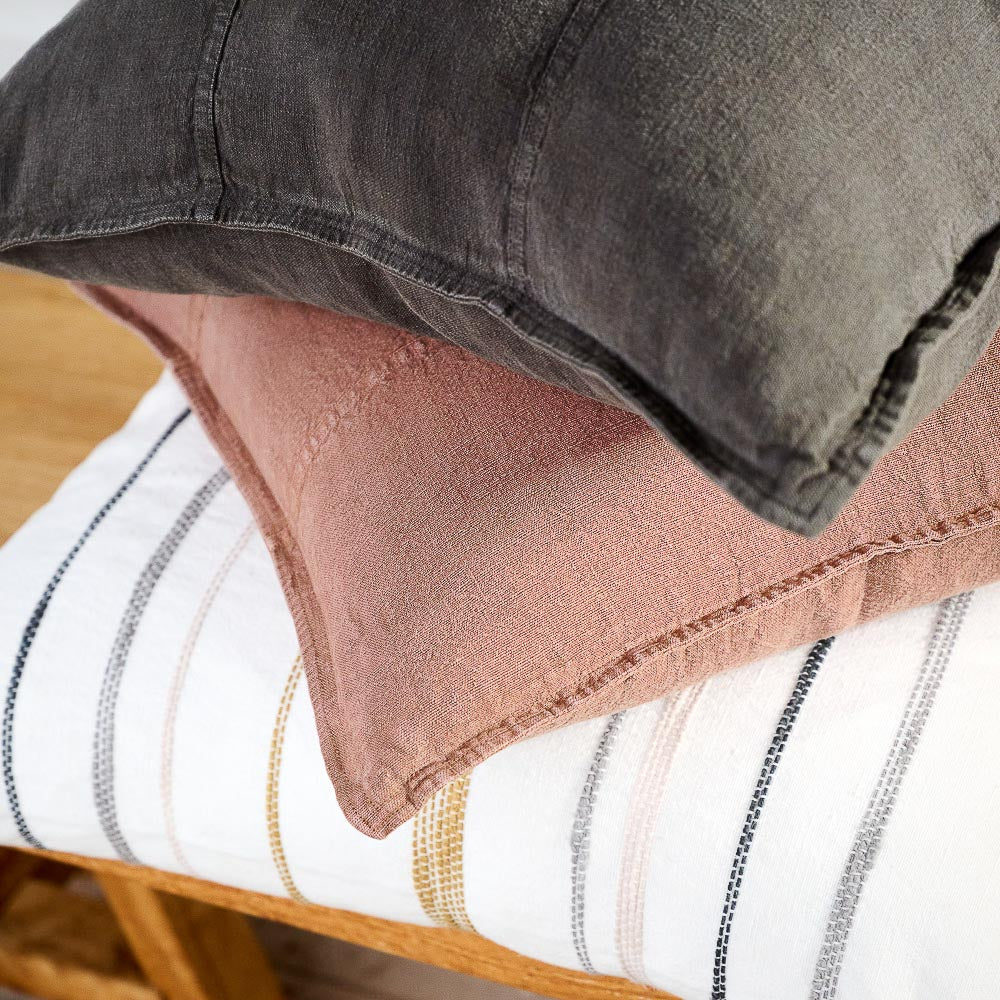 Luca® Linen Cushion - Clay