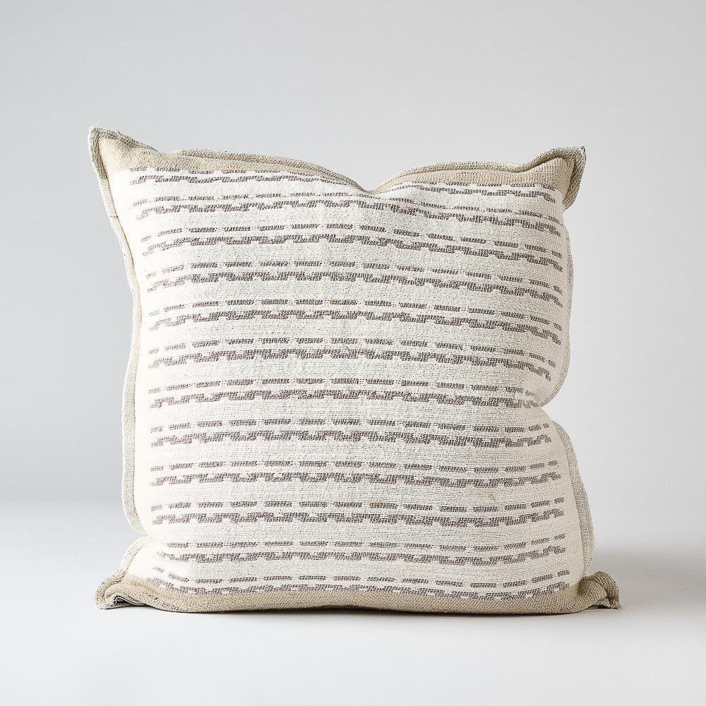 Hagen Cushion -  Off White/Slate