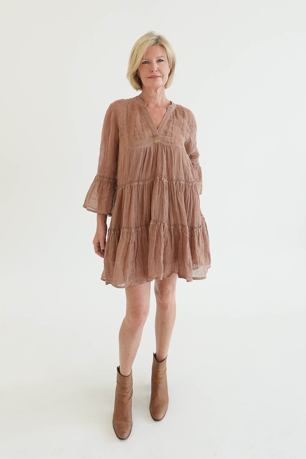 Como Linen Dress - Clay - Eadie Lifestyle