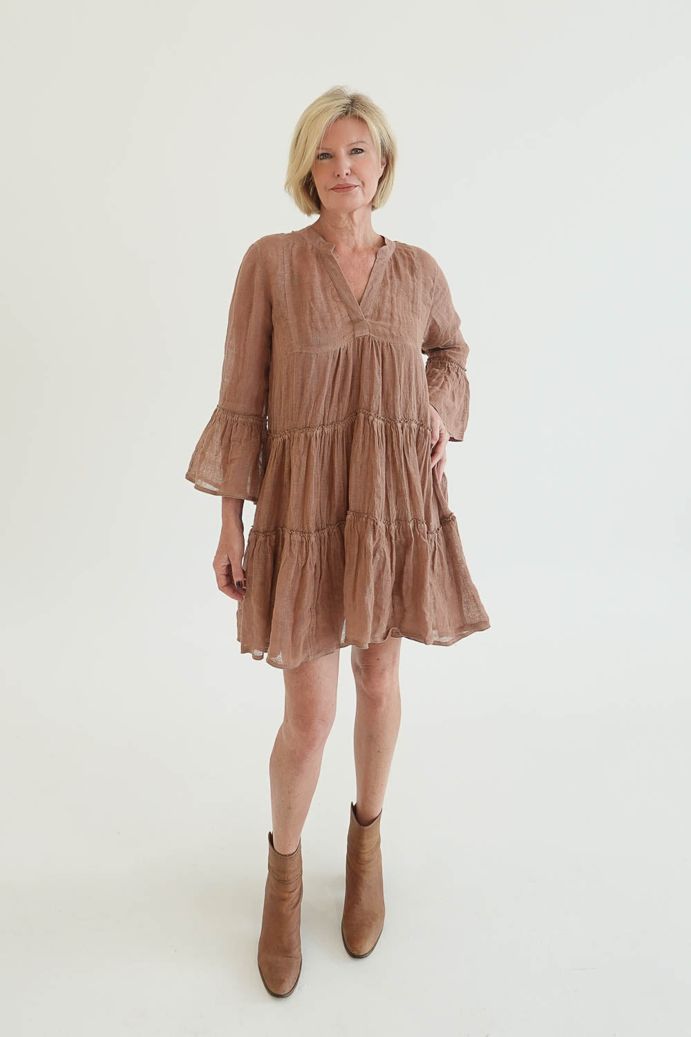Como Linen Dress - Clay - Eadie Lifestyle