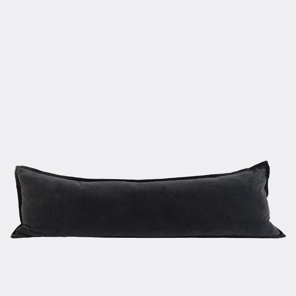 Evelyn Velvet Long Lumbar- Midnight - Eadie Lifestyle
