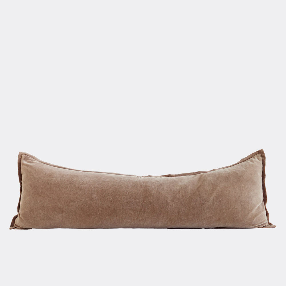 Evelyn Velvet Long Lumbar - Natural - Eadie Lifestyle