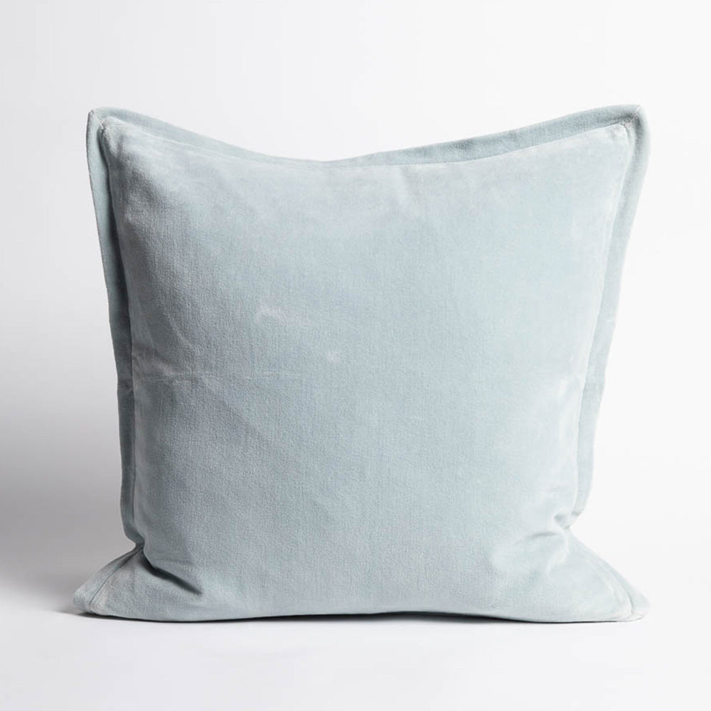 Evelyn Velvet Cushion - Sky - Eadie Lifestyle