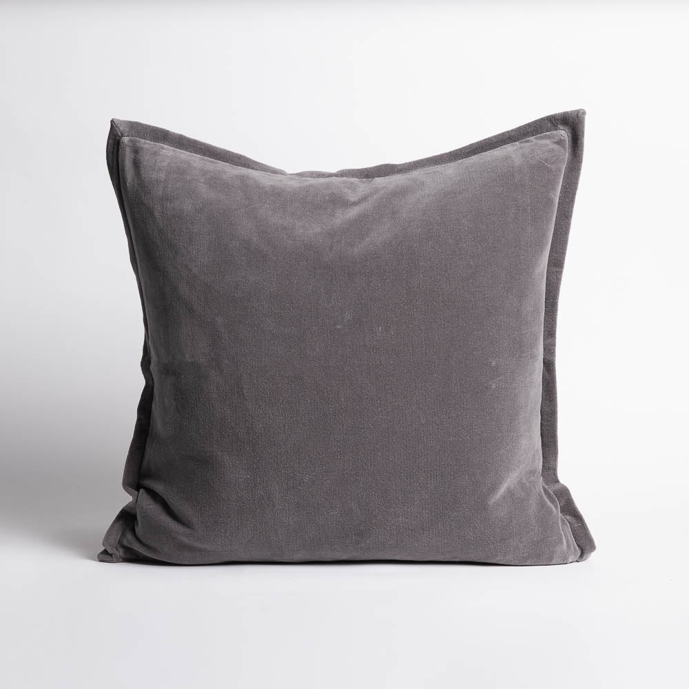 Evelyn Velvet Cushion - Slate - Eadie Lifestyle