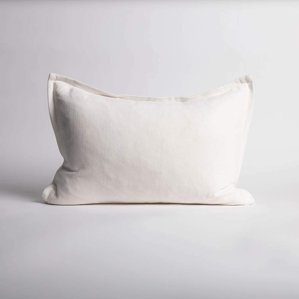 Evelyn Velvet Cushion - Off White - Eadie Lifestyle