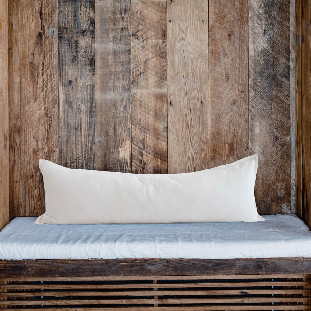 Evelyn Velvet Long Lumbar - Off White - Eadie Lifestyle