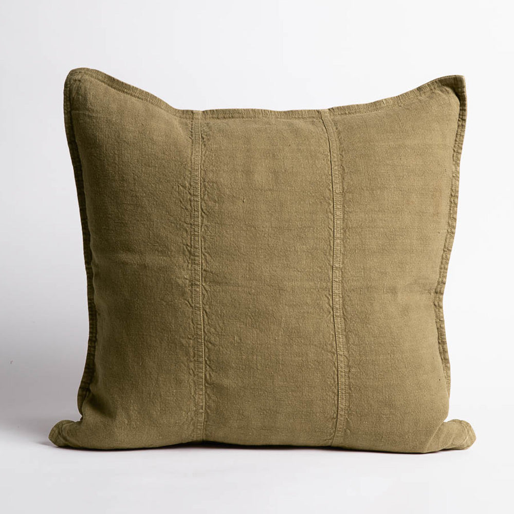 Luca® Linen Cushion - Olive - Eadie Lifestyle