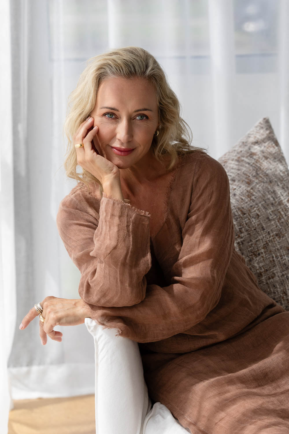 Mode Linen Dress - Clay - Eadie Lifestyle