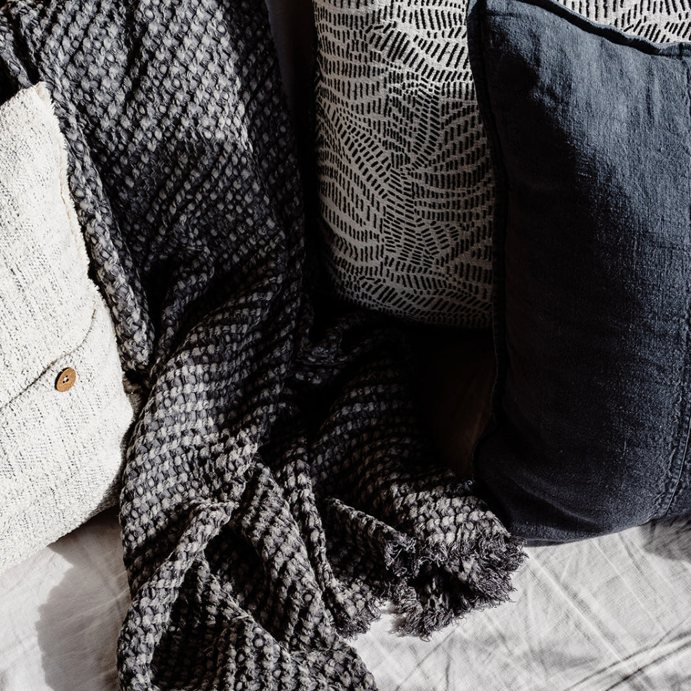 Luca Linen Cushion® - Midnight - Eadie Lifestyle