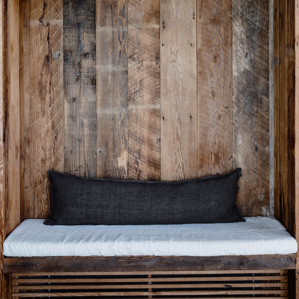 Luca® Linen Long Lumbar - Midnight - Eadie Lifestyle