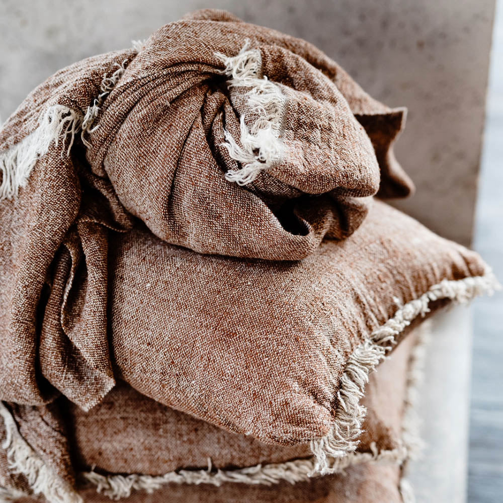 Tabako Linen Throw - Eadie Lifestyle