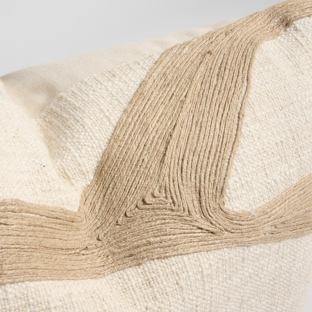 Zanth Cushion - Ivory/Natural