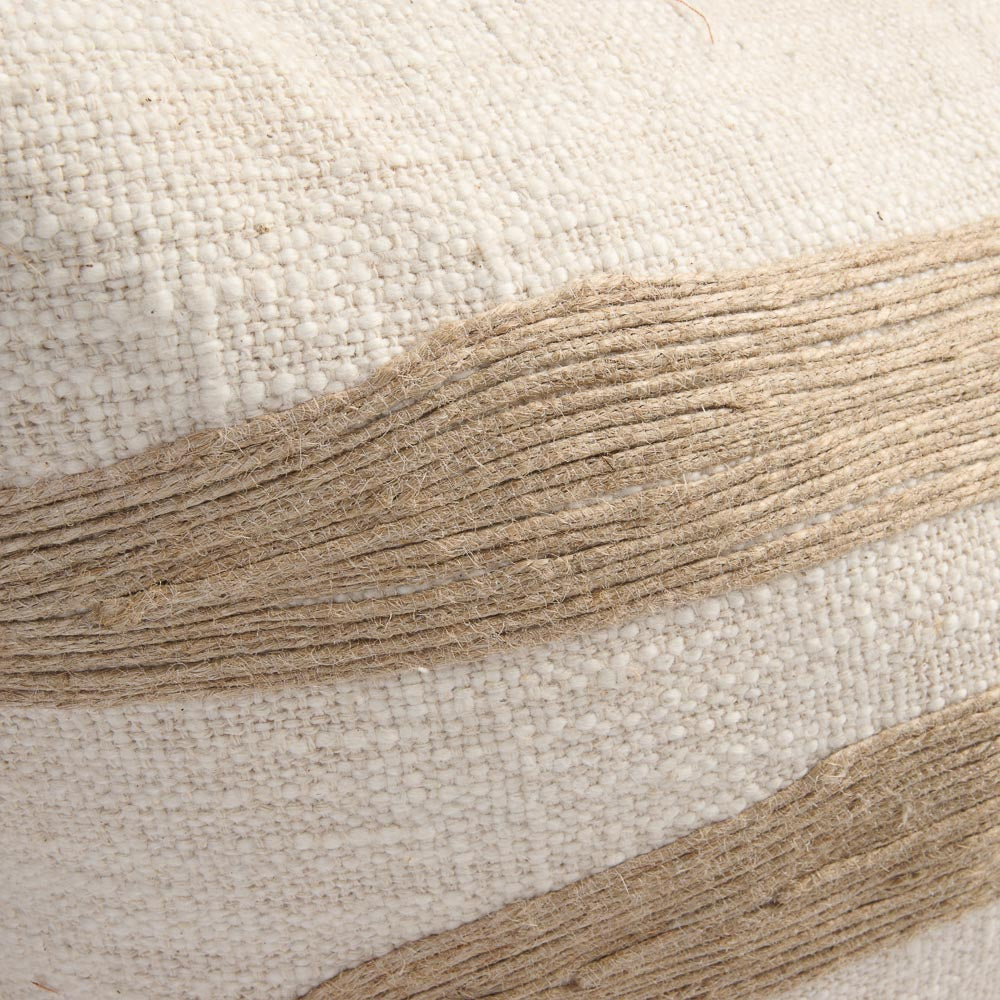 Zanth Cushion - Ivory/Natural