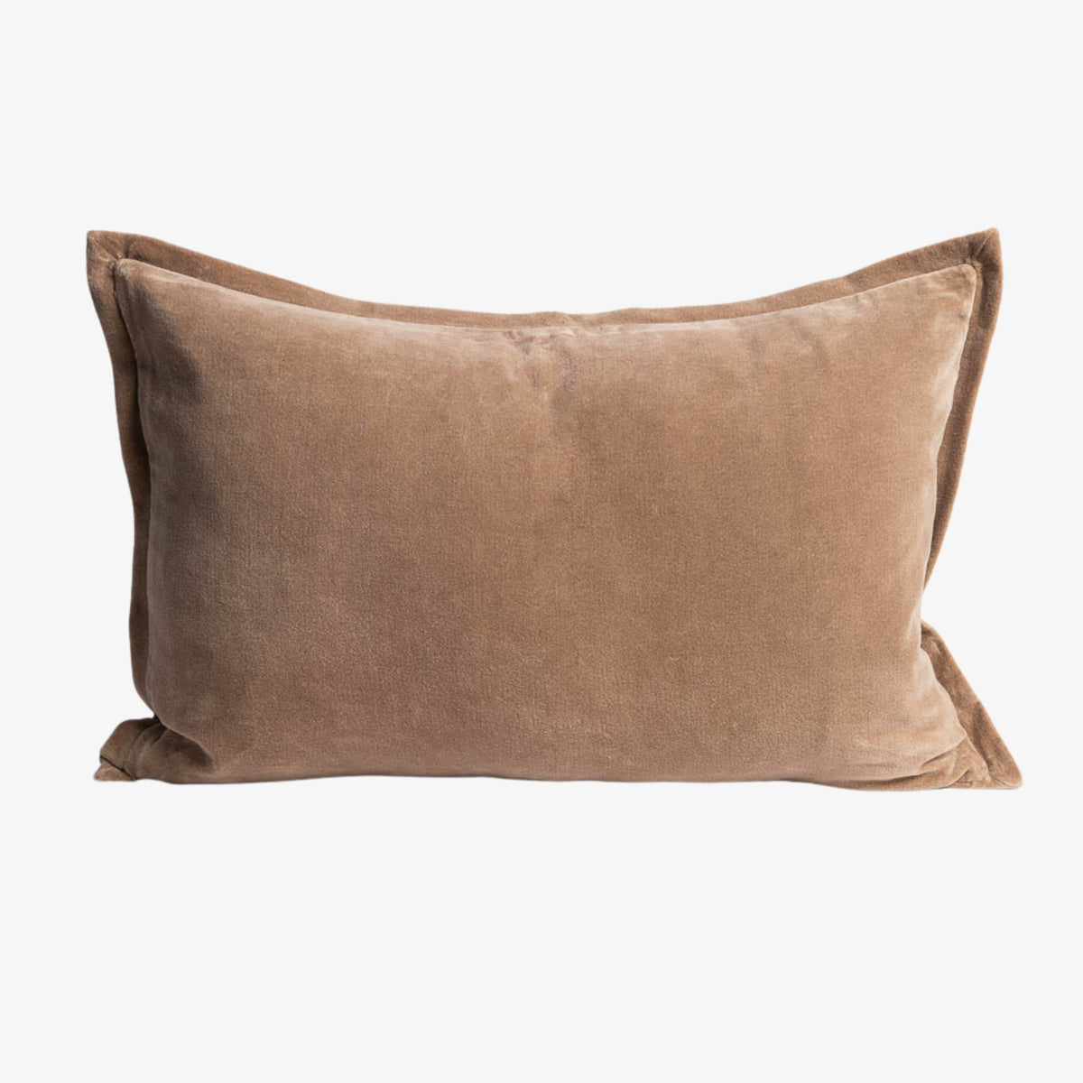 Evelyn Velvet Cushion - Natural