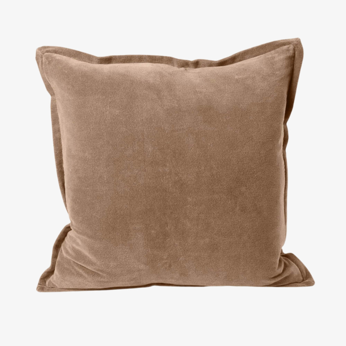 Evelyn Velvet Cushion - Natural