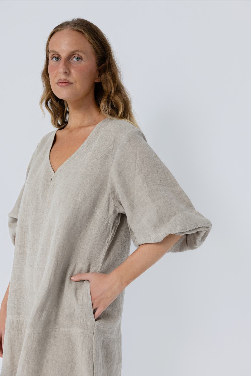 Fundamental Linen Ease Dress - Natural