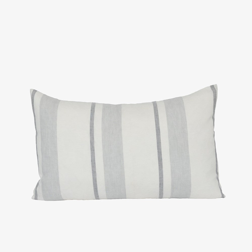Pillar Cushion - Grey/White Stripe