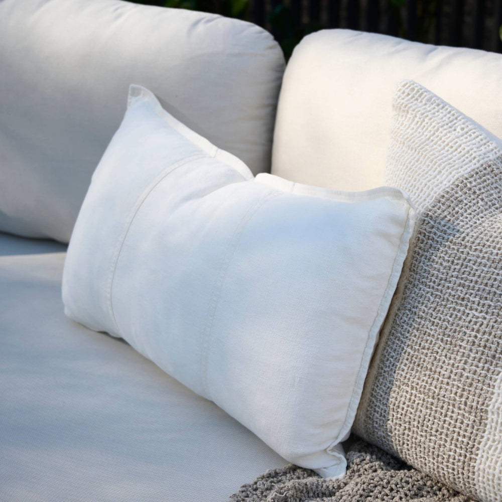 Luca® Linen Outdoor Cushion - Off White