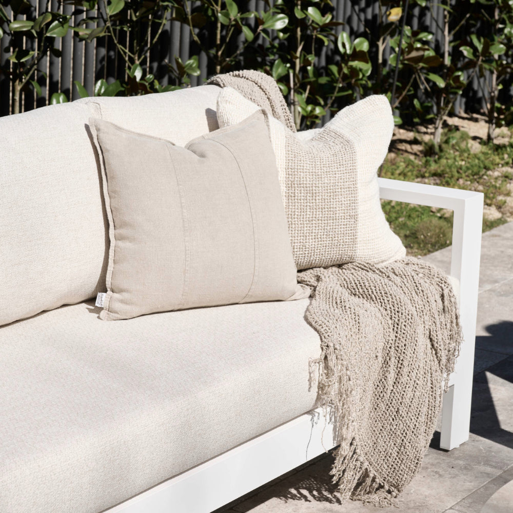 Luca® Linen Outdoor Cushion - Natural